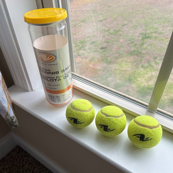 3 Pack Tennis Balls Athletic Works Toys Kids Pets Dogs - Picture 3 of 5